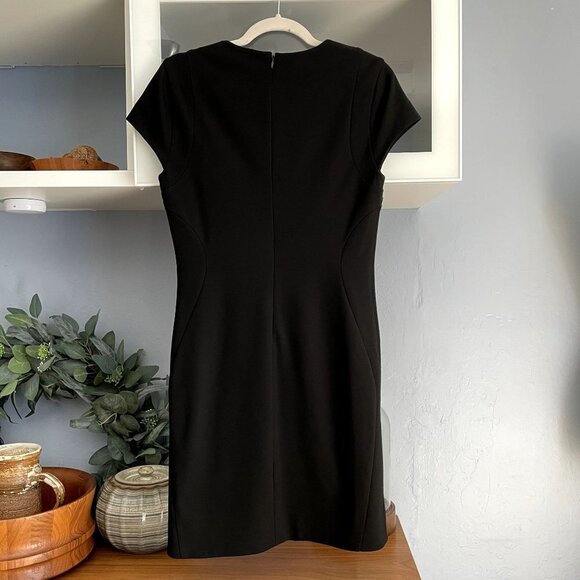 Diane von Furstenberg DVF Pele Eyelet Knit Sheath Jersey Dress Black - Picture 5 of 8